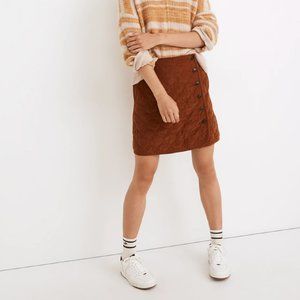 Madewell Corduroy Quilted Mini Skirt